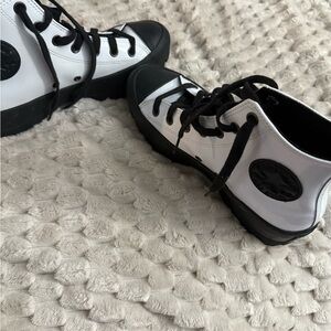 Converse Black and White High-Top Sneakers